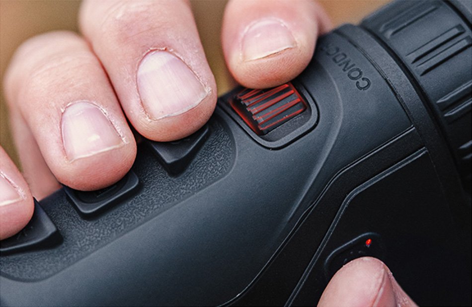 HIKMICRO Condor 2.0 — roda de foco traseira