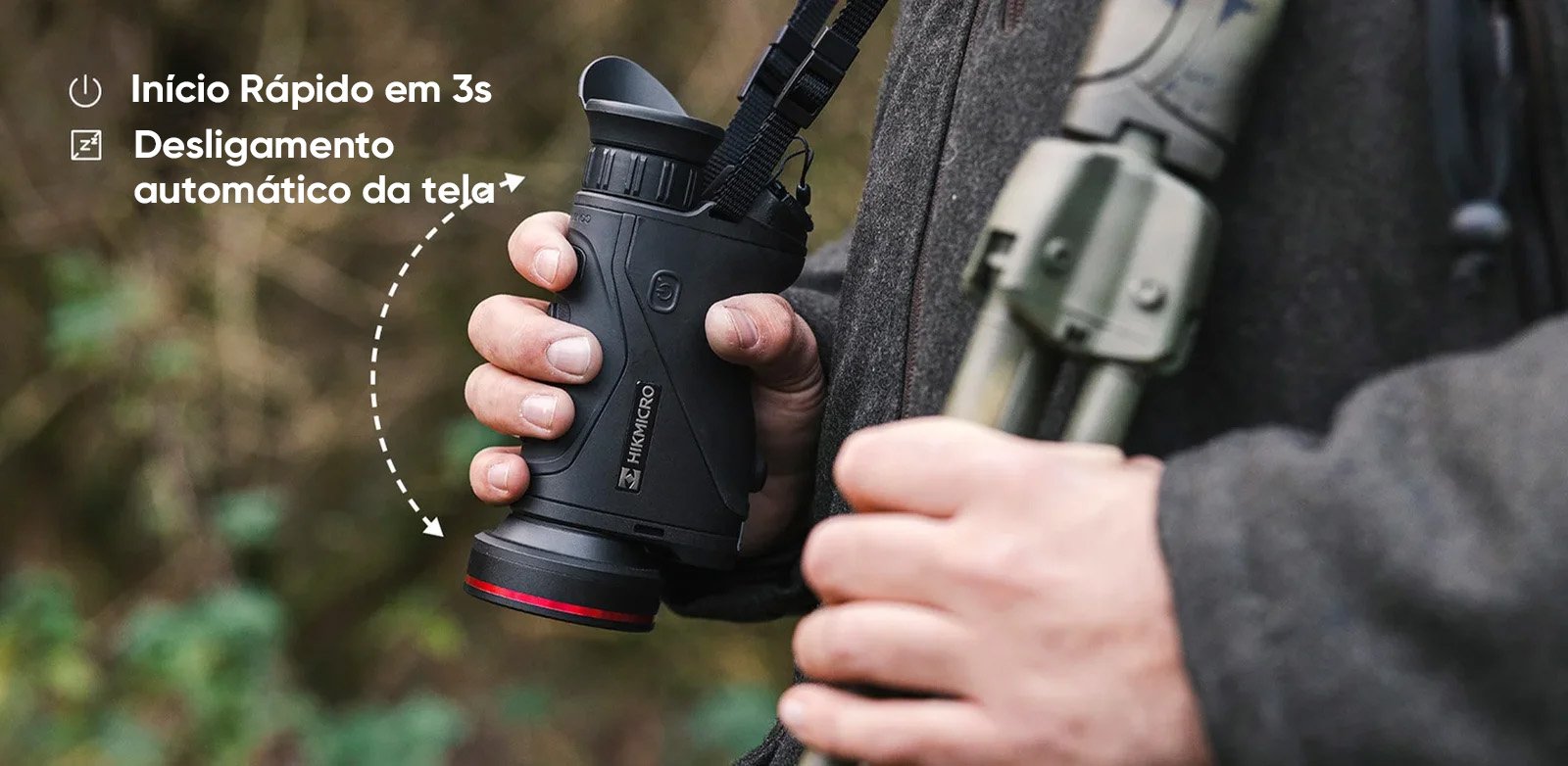 HIKMICRO Condor 2.0 — desligamento automático da tela