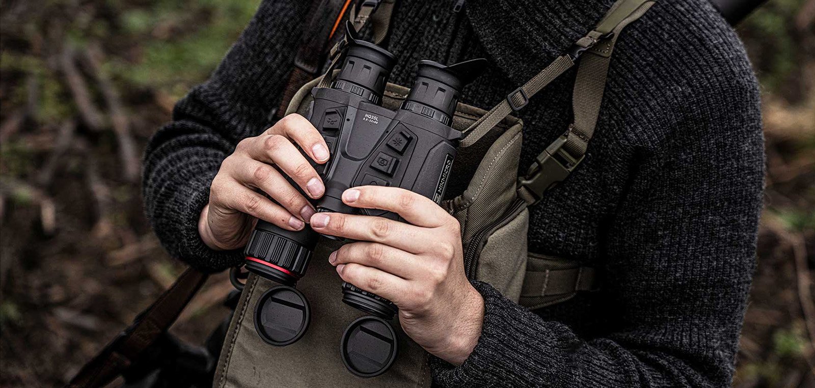 HIKMICRO Habrok 4K — arnês para binóculos