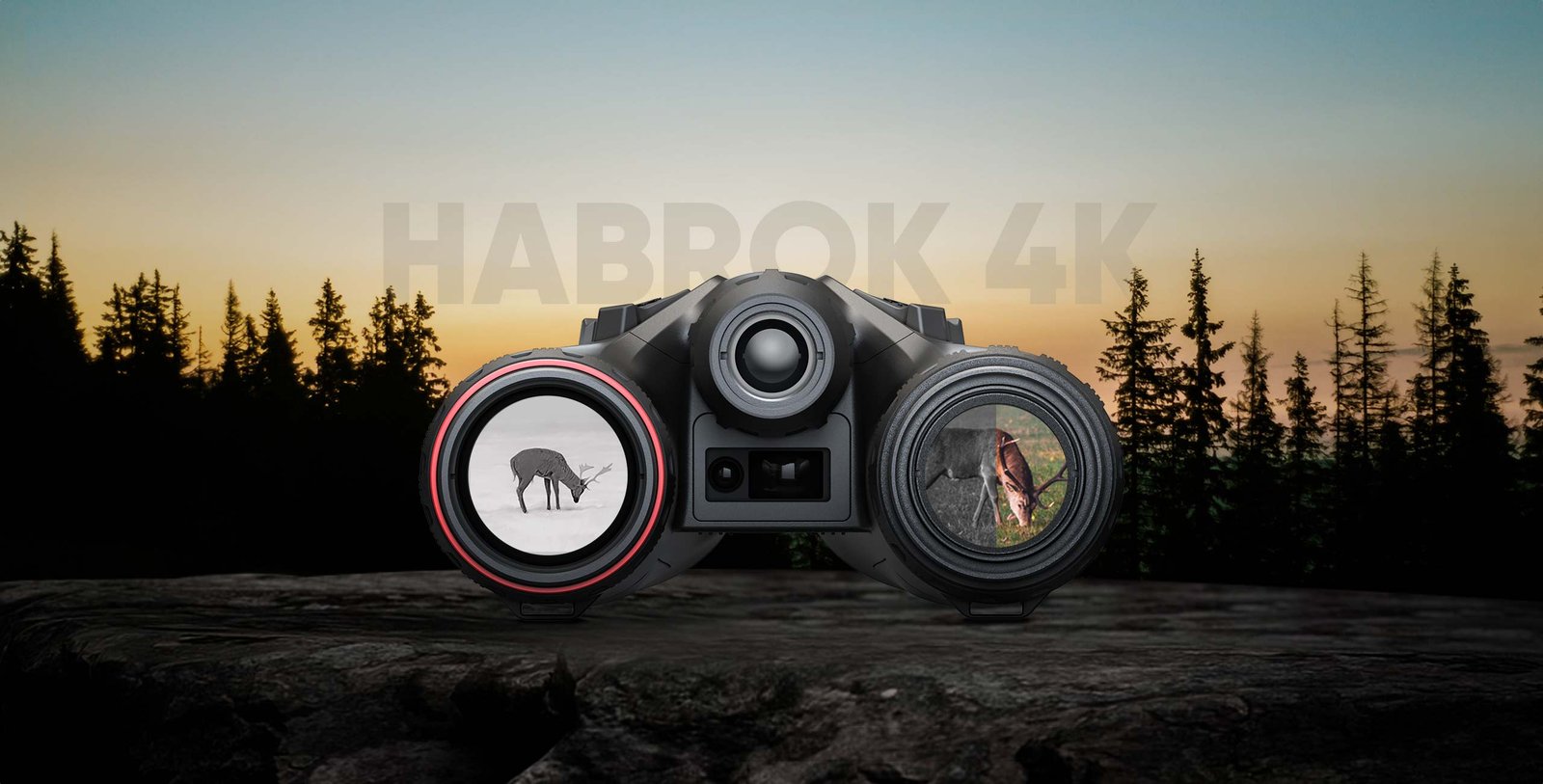 HIKMICRO Habrok 4K — estilo clássico de binóculo