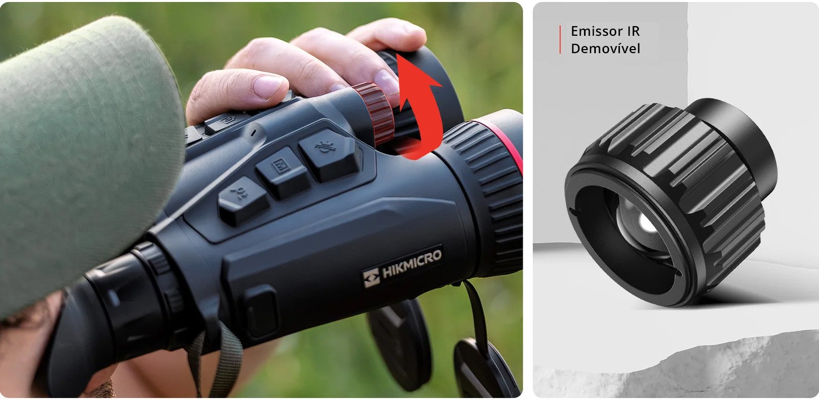 HIKMICRO Habrok Pro — emissor de infravermelho removível