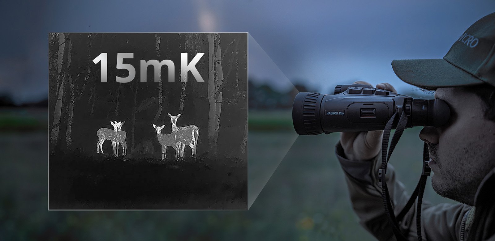 HIKMICRO Habrok Pro — sensibilidade térmica NETD