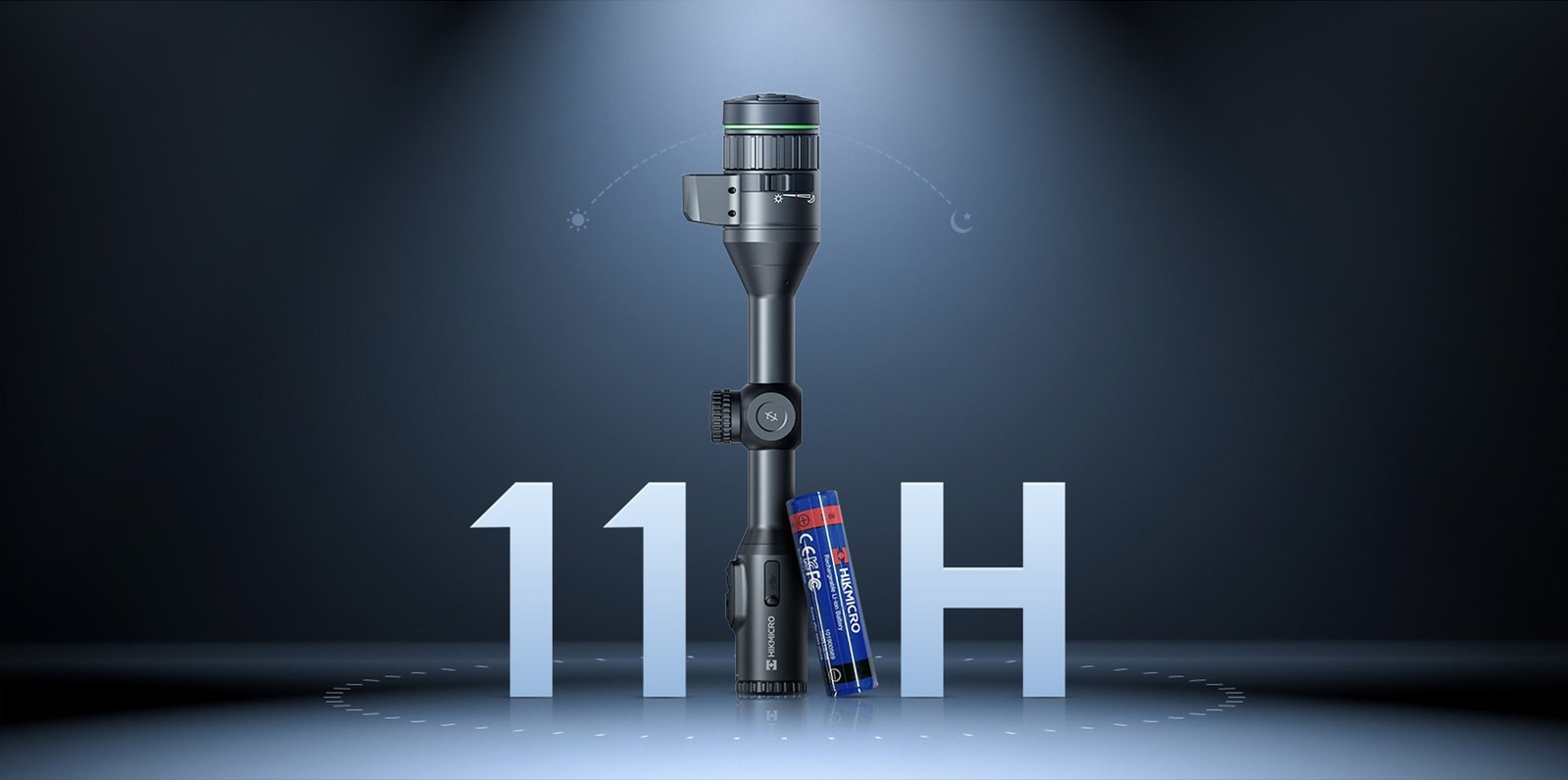 HIKMICRO Alpex 4K — bateria externa substituível