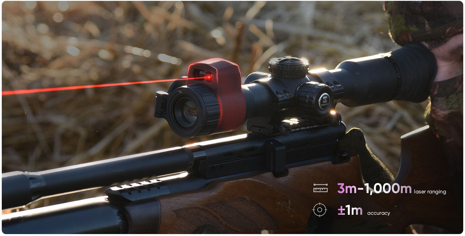 HIKMICRO Alpex 4K Lite — telêmetro a laser de 1000 m