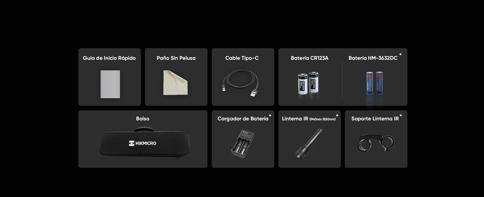 HIKMICRO Alpex — acessórios