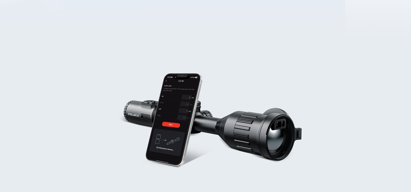 HIKMICRO Stellar 3.0 — zeragem pelo equipamento e pelo aplicativo